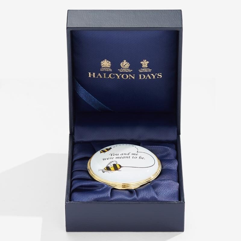 Halcyon Days You and Me Were Meant To Be Enamel Box - Personalised, alternate view