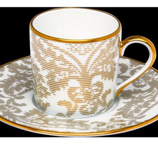 Haviland Damassé Ritz Paris Coffee Cup and Saucer Cup & Saucer Set