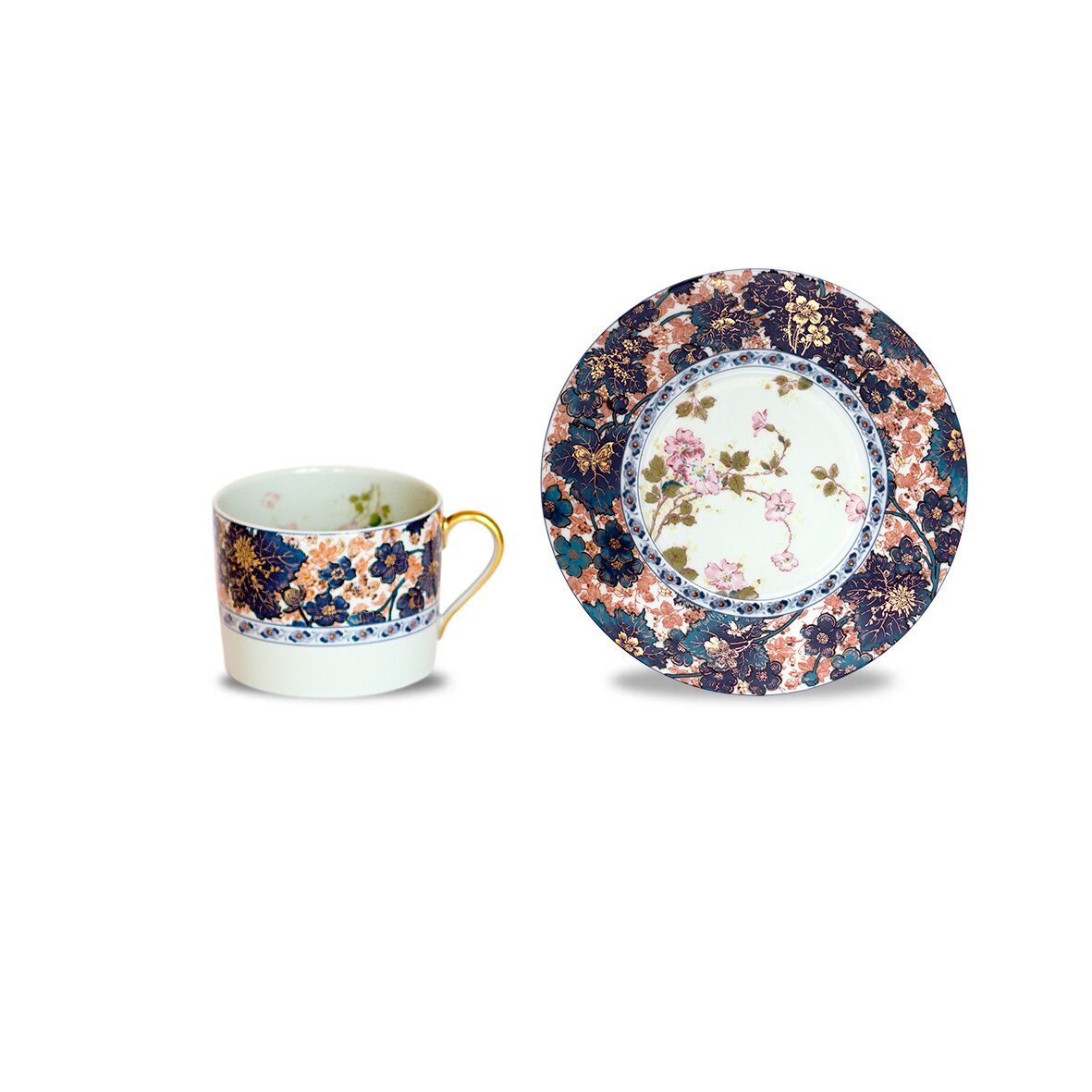 Haviland Dammouse Cappuccino Cup and Saucer Cup & Saucer Set, alternate view