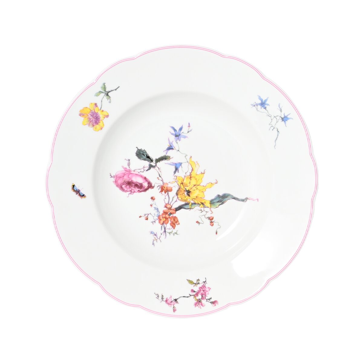 Haviland Fleurs d'Auteuil Rim Soup Plate