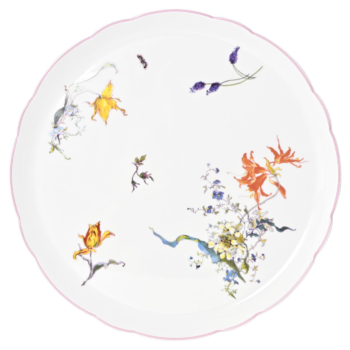 Haviland Fleurs d'Auteuil Round Tart Platter