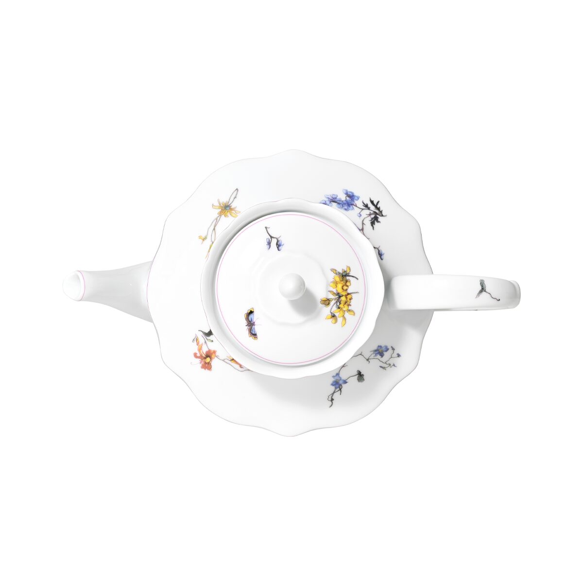Haviland Fleurs d'Auteuil Teapot, view 2