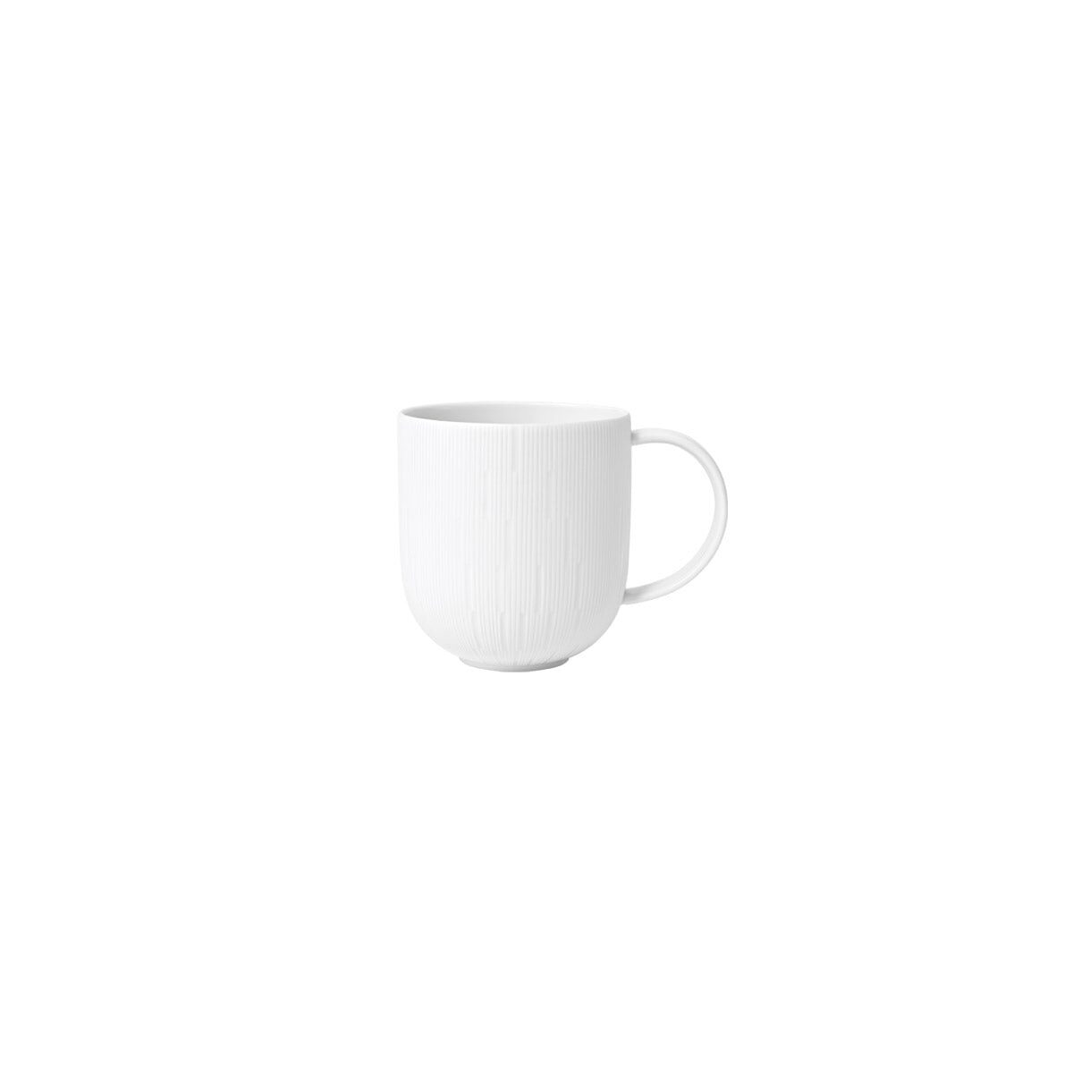 Haviland Infini White Mug Cup & Saucer Set, alternate view