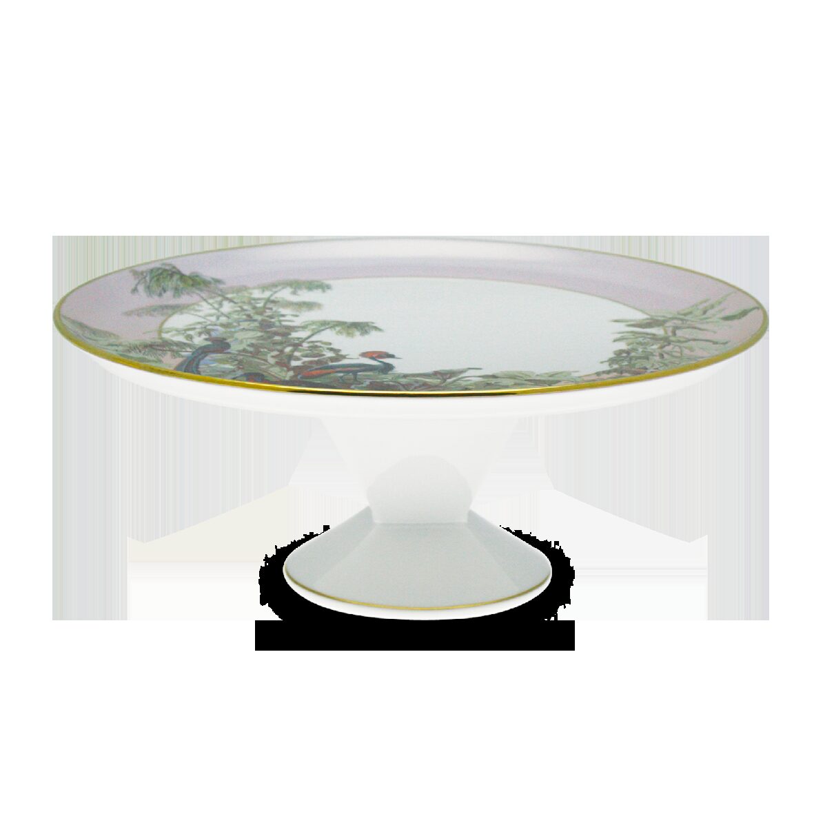 Haviland Le Brésil - Zuber Footed Tart Platter Cake Stand