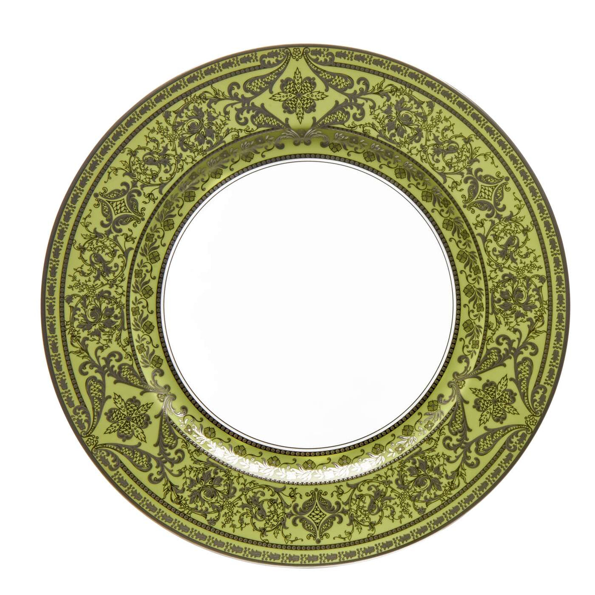Haviland Matignon Apple Green Platinum Dinner Plate, alternate view