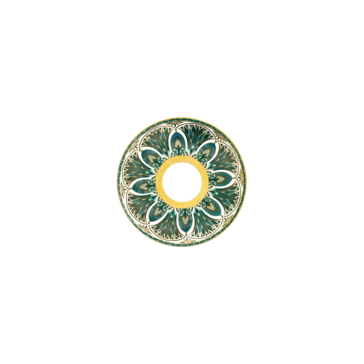 Haviland Rêves Du Nil Green Gold Bread and Butter Plate, alternate view