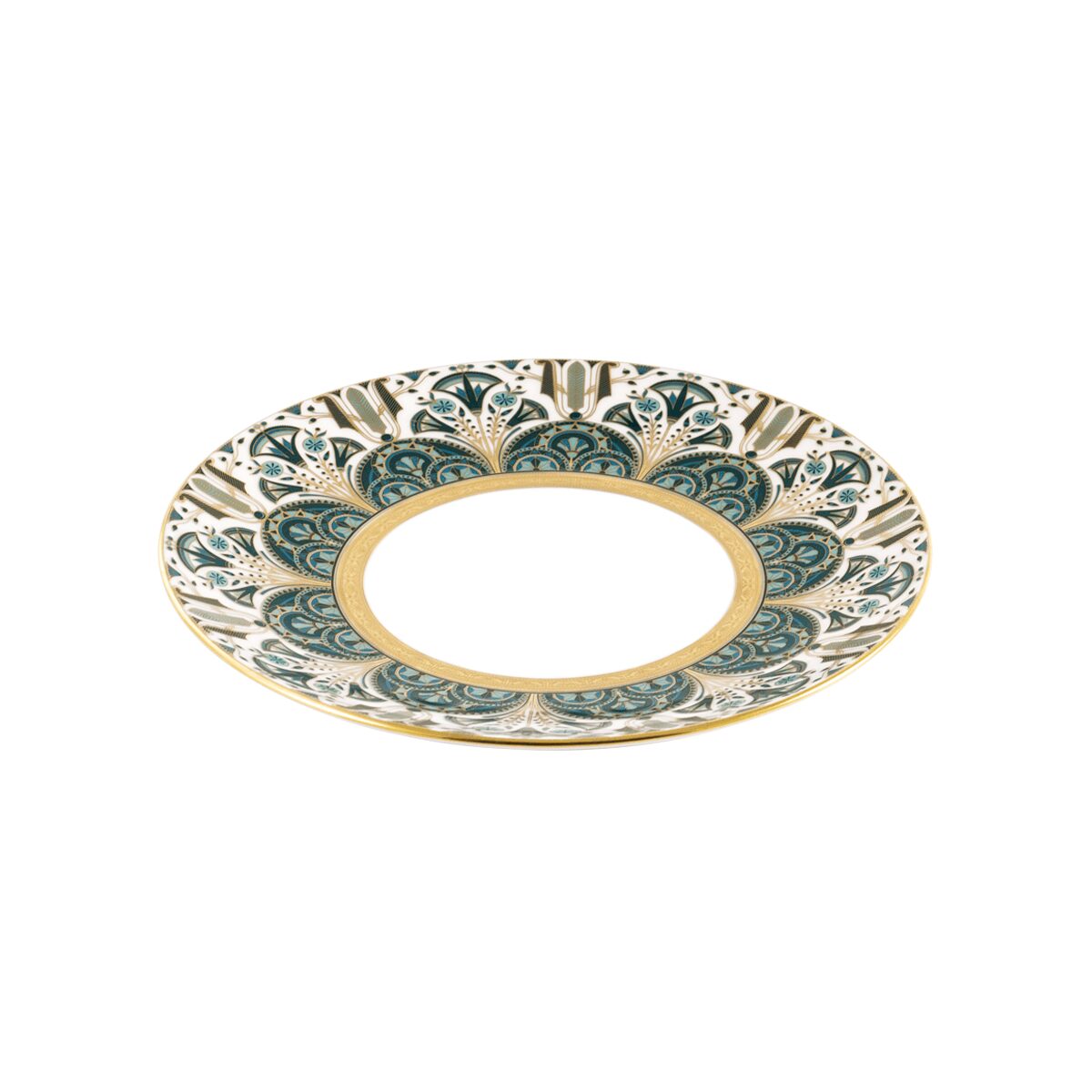 Haviland Rêves Du Nil Green Gold Salad Plate, alternate view