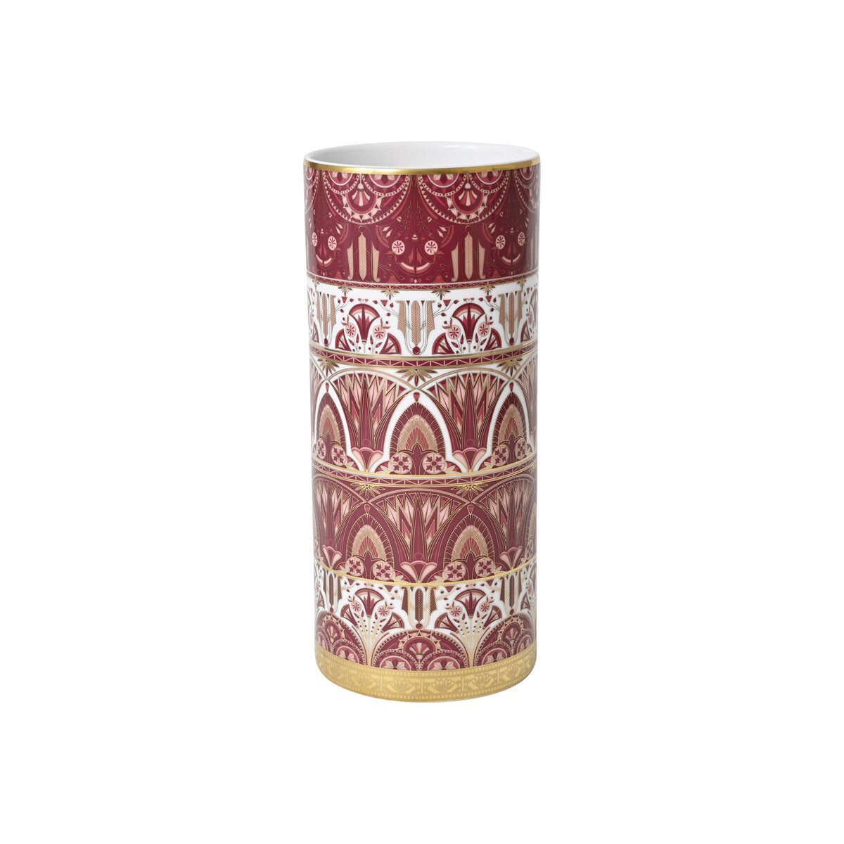 Haviland Rêves Du Nil Pourpre Gold Cylindrical Vase, alternate view