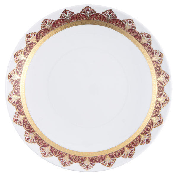 Haviland Rêves Du Nil Pourpre Gold Deep Round Dish Serving Bowl