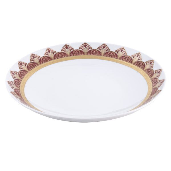 Haviland Rêves Du Nil Pourpre Gold Deep Round Dish Serving Bowl, alternate view