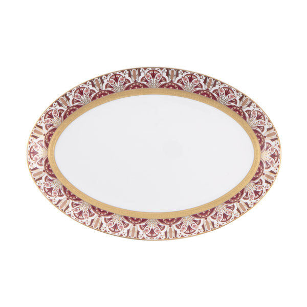 Haviland Rêves Du Nil Pourpre Gold Oval Platter 13''