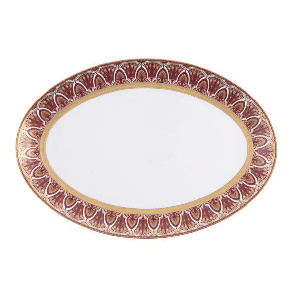 Haviland Rêves Du Nil Pourpre Gold Oval Platter 15''