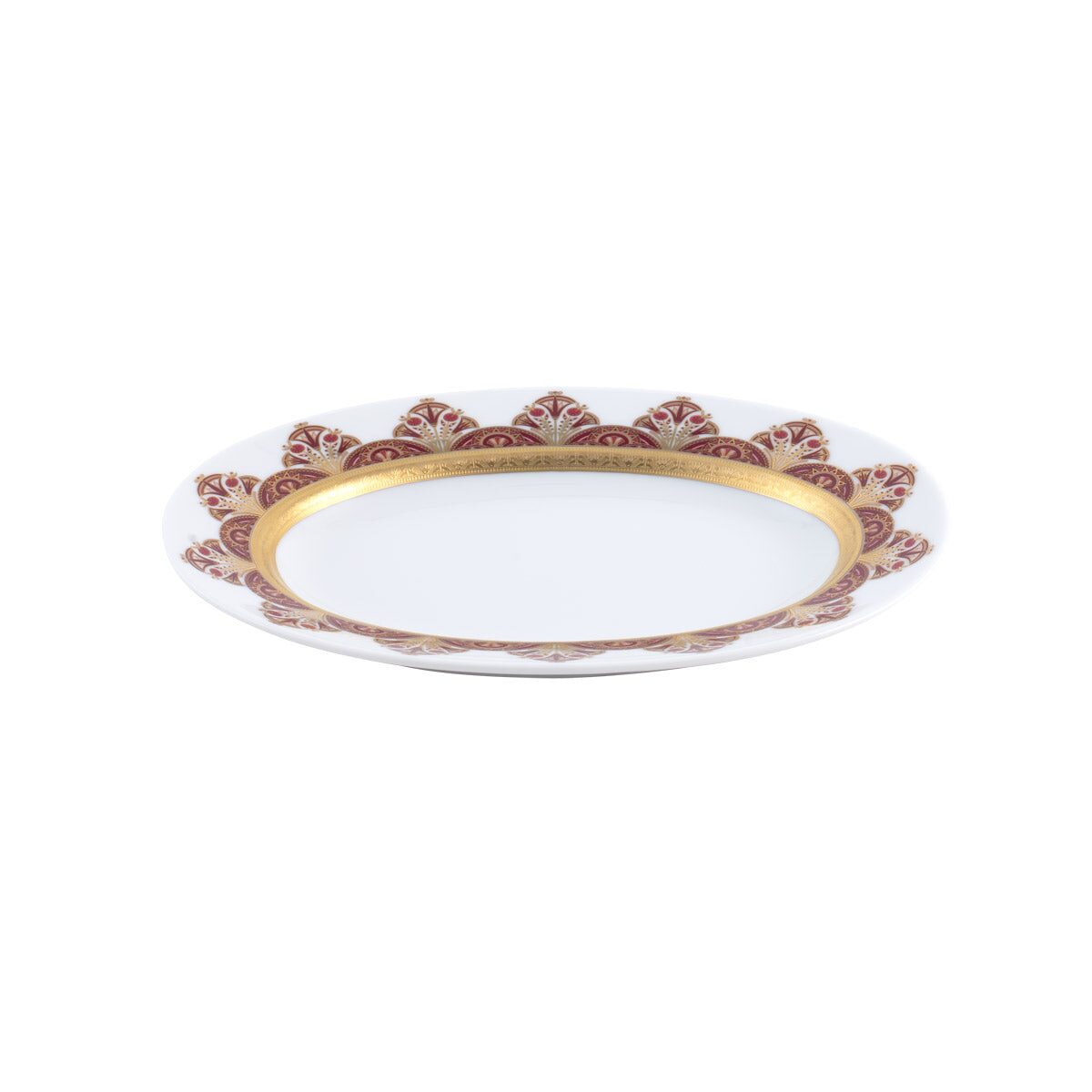 Haviland Rêves Du Nil Pourpre Gold Relish Dish, alternate view