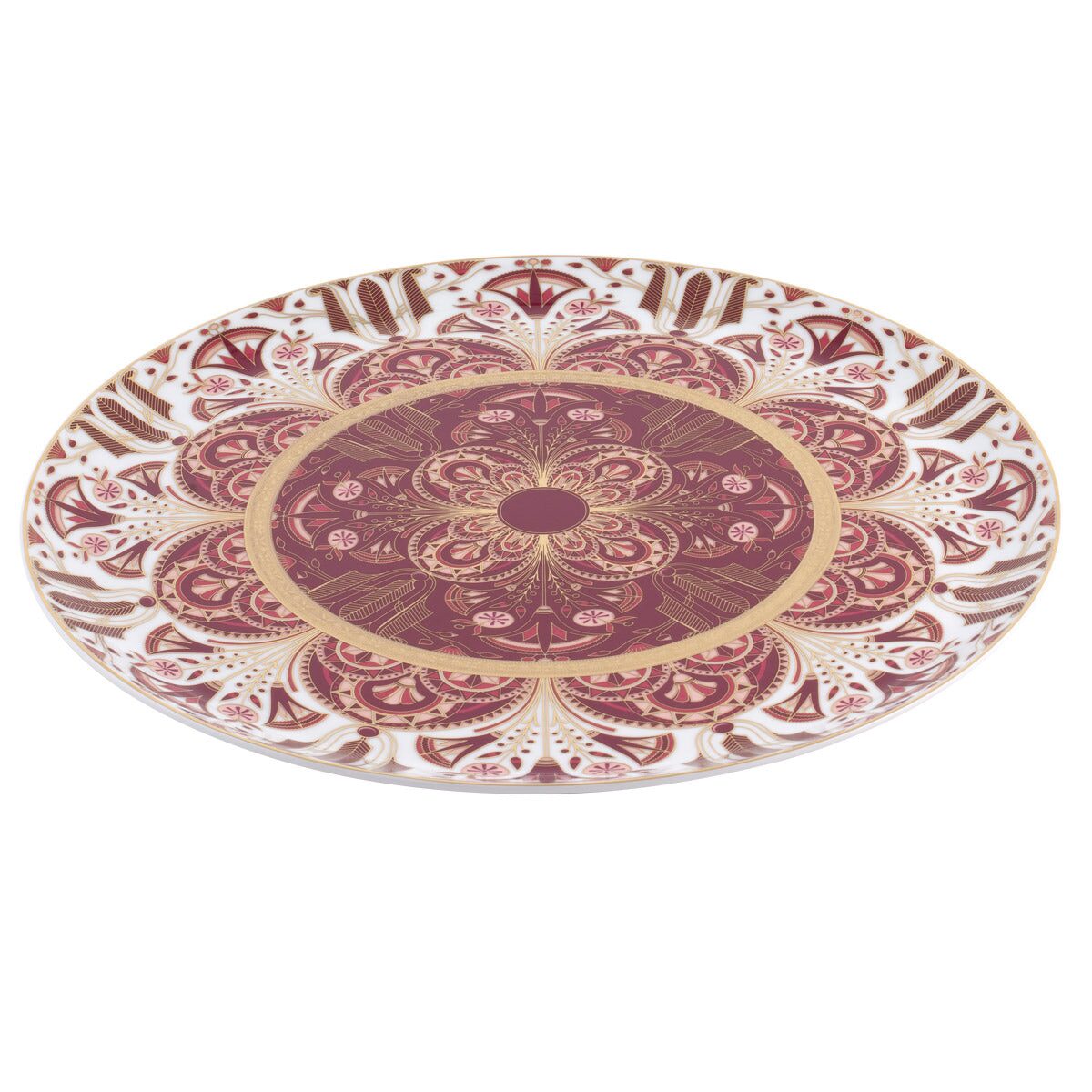 Haviland Rêves Du Nil Pourpre Gold Round Tart Platter, alternate view