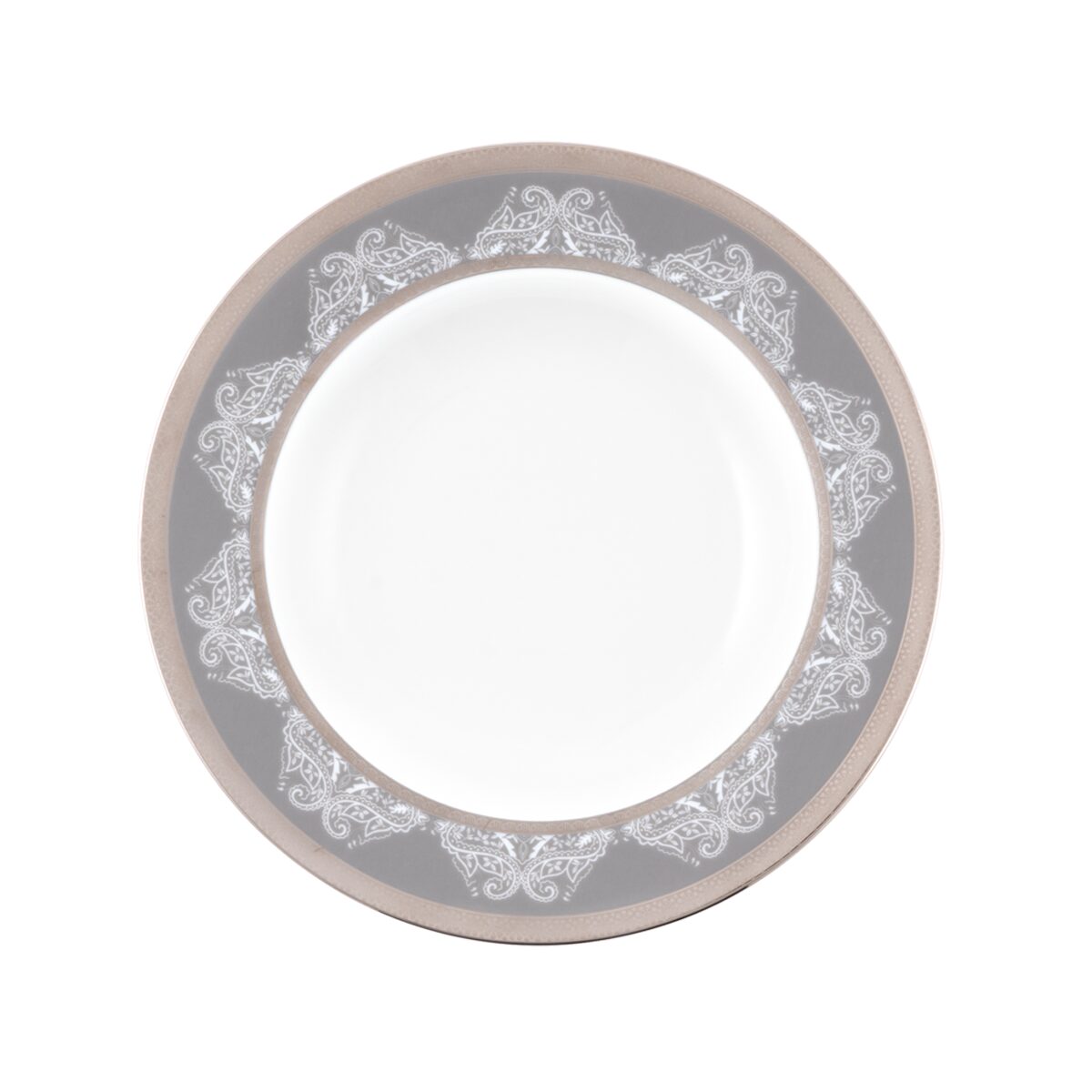 Haviland Romane Gray Rim Soup Plate Soup Plates & Rimmed Soup Bowl, alternate view