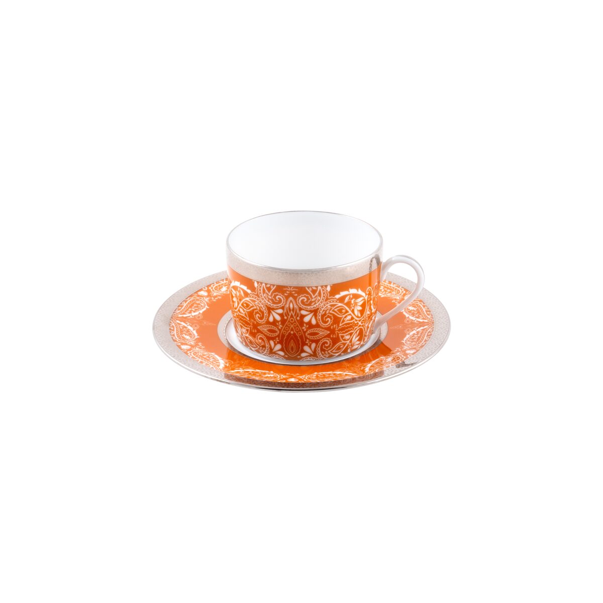 Haviland Romane Orange Teacup and Saucer Cup & Saucer Set, alternate view