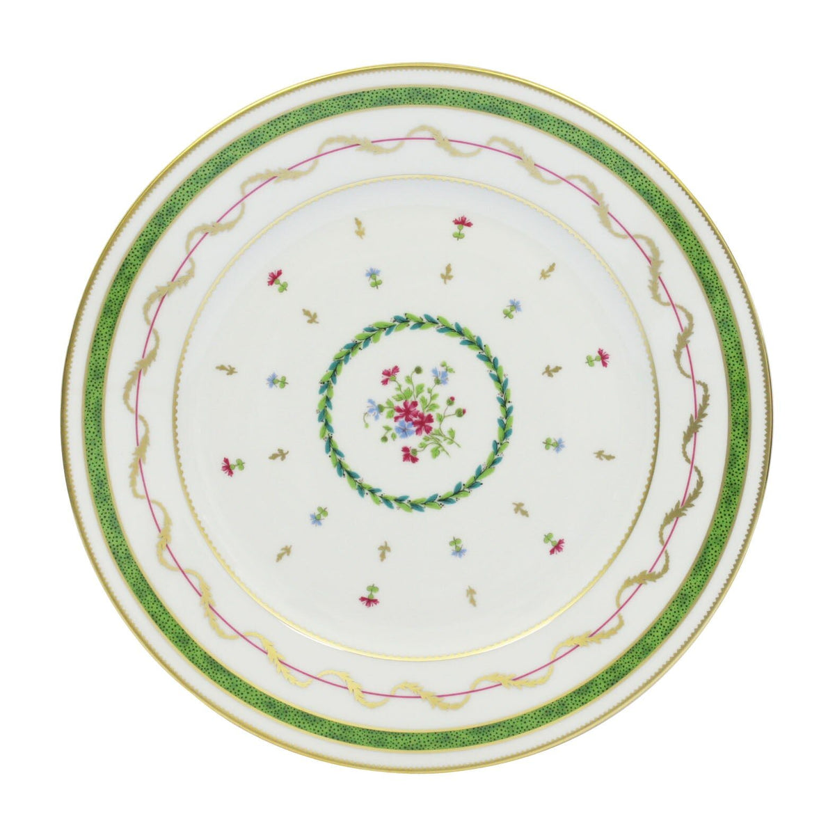 Haviland Vieux Paris Vert Dinner Plate, alternate view