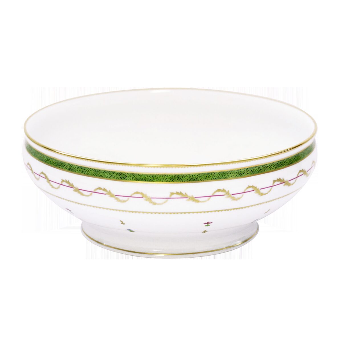 Haviland Vieux Paris Vert Salad Bowl