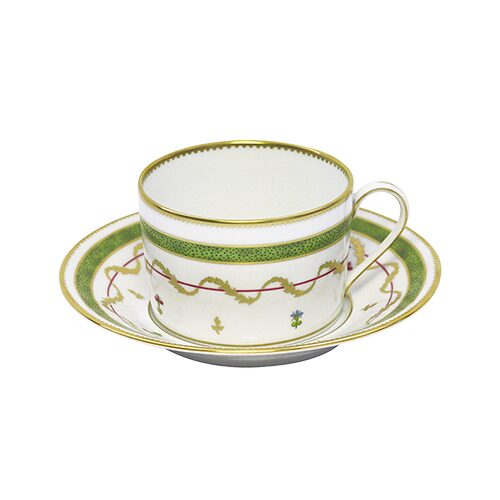 Haviland Vieux Paris Vert Teacup and Saucer Cup & Saucer Set, alternate view