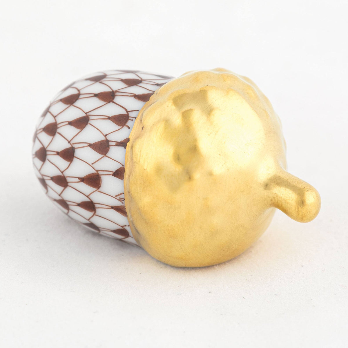 Herend Acorn Figurine – Chocolate, alternate view