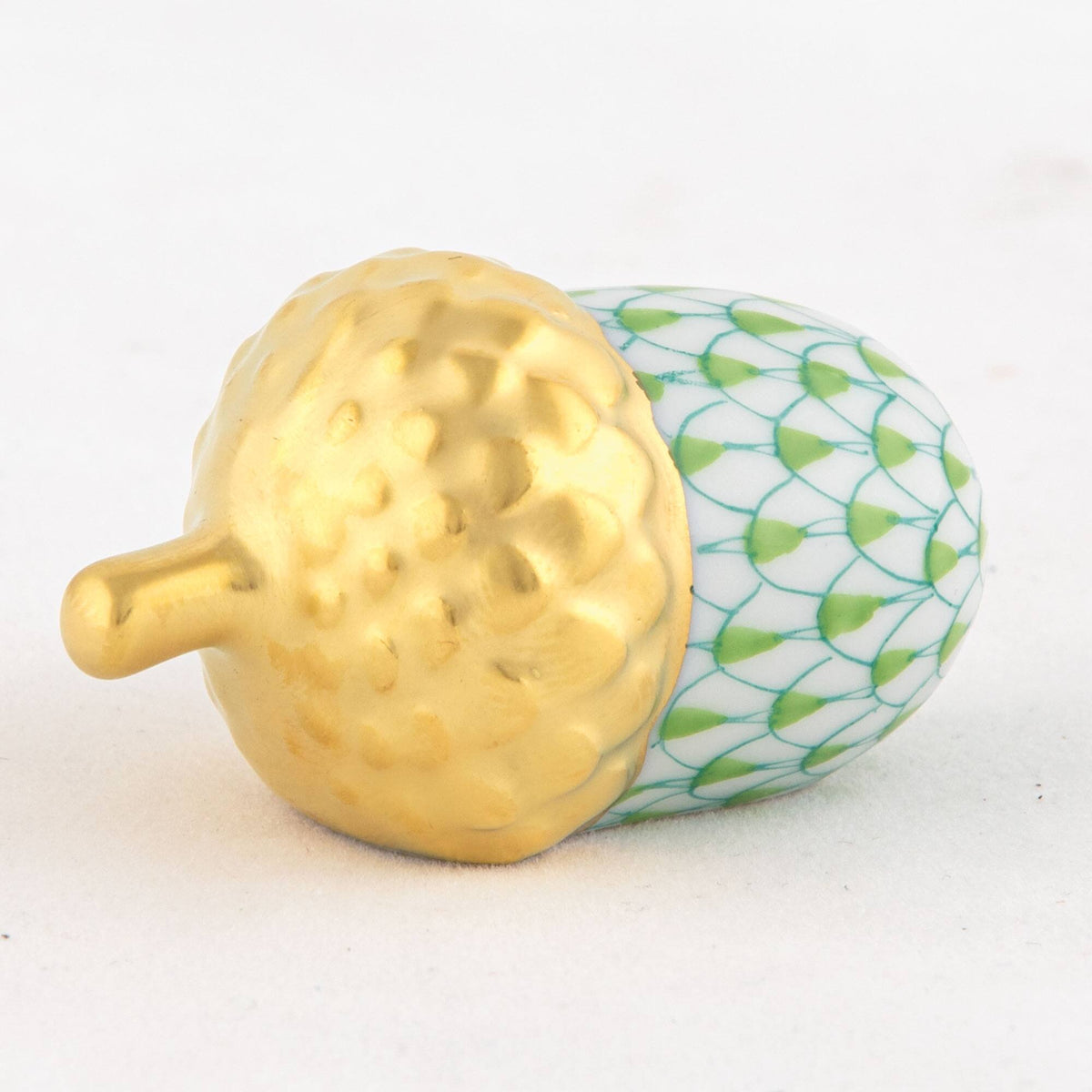 Herend Acorn Figurine – Key Lime, alternate view