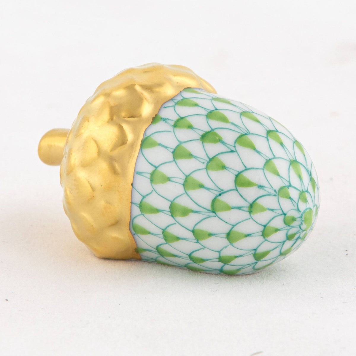 Herend Acorn Figurine – Key Lime, alternate view