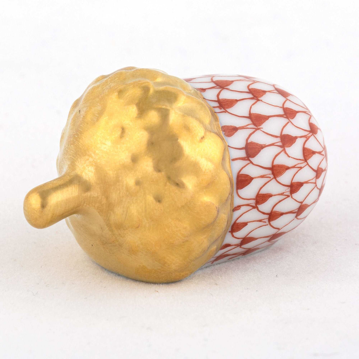 Herend Acorn Figurine – Rust, alternate view