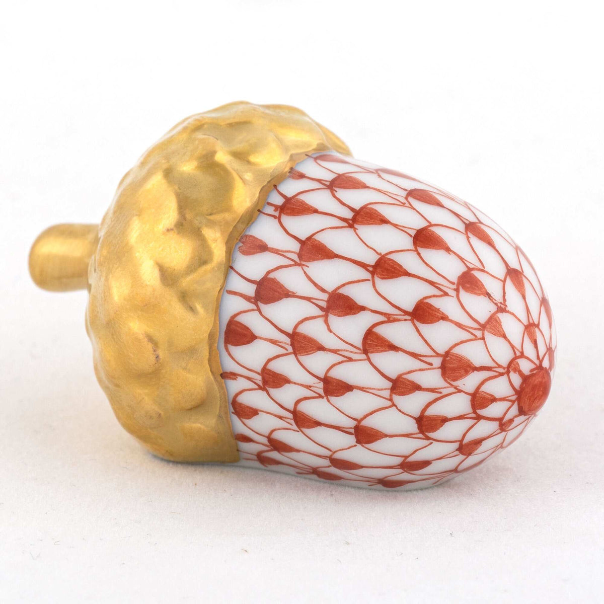 Herend Acorn Figurine – Rust, alternate view