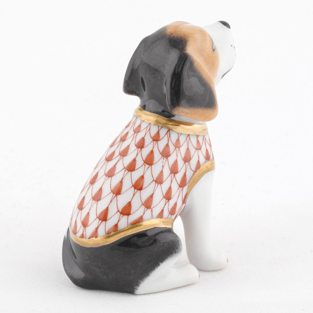 Herend Beagle Puppy Figurine – Rust, alternate view