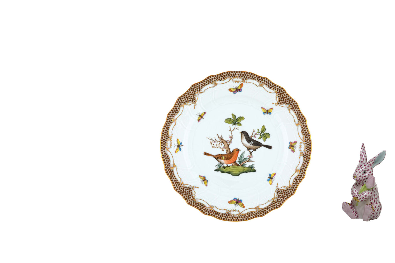 Herend hand-painted porcelain — Rothschild Bird, figurines and Chinese Bouquet