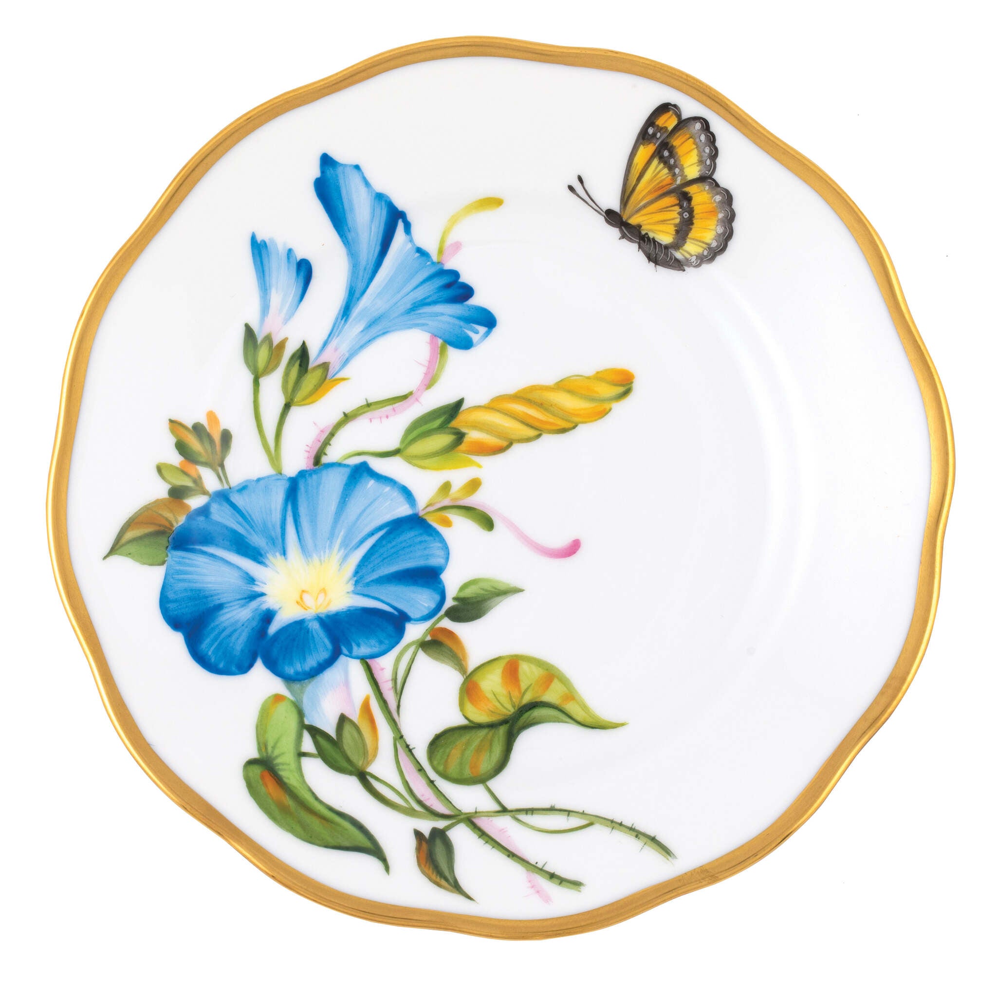 Bread and Butter Plate in hand-painted Multicolor (4) porcelain by Herend of Hungary