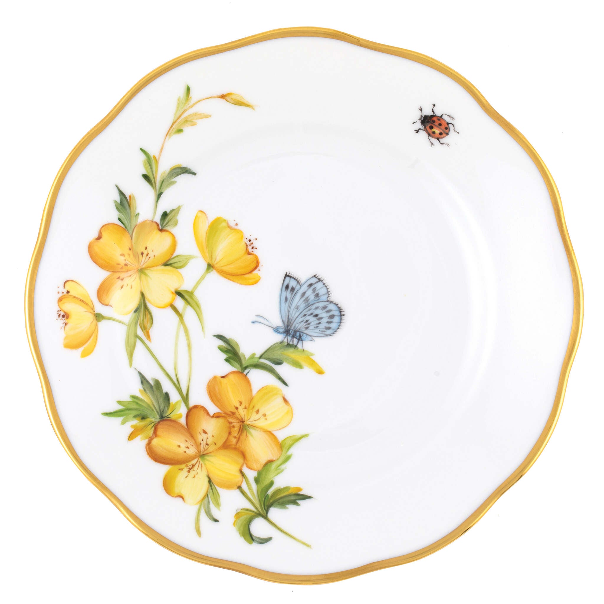 Bread and Butter Plate in hand-painted Multicolor (7) porcelain by Herend of Hungary