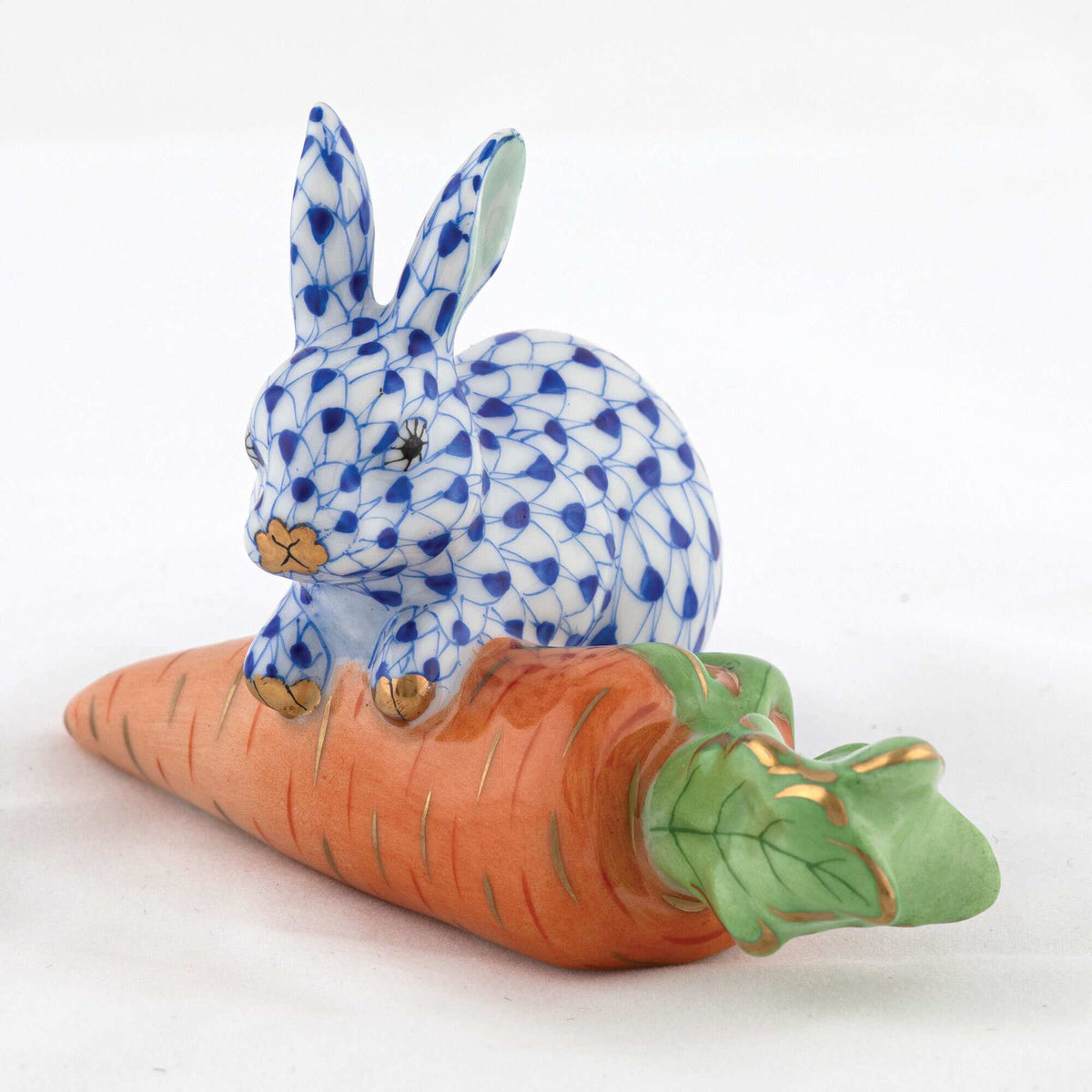 Herend Carrot Love Figurine – Sapphire, alternate view