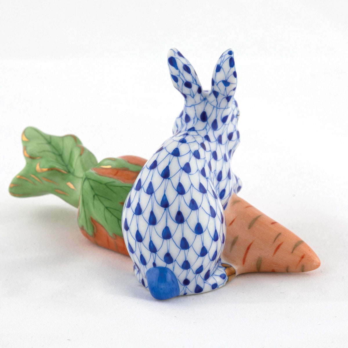 Herend Carrot Love Figurine – Sapphire, alternate view