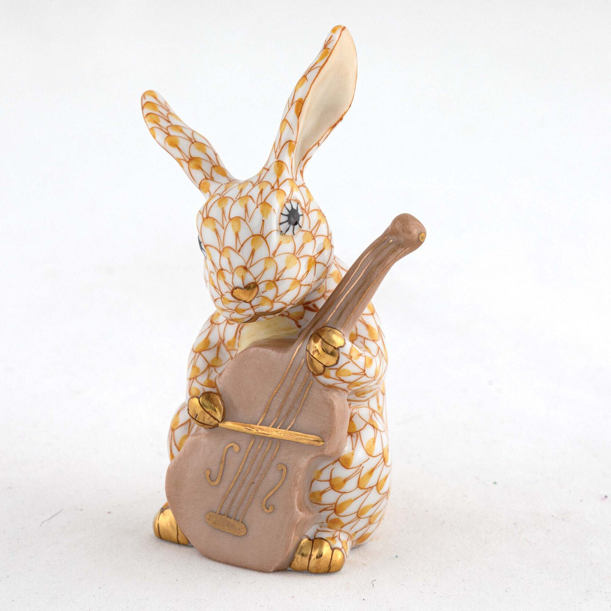 Herend Cello Bunny Figurine – Butterscotch, alternate view