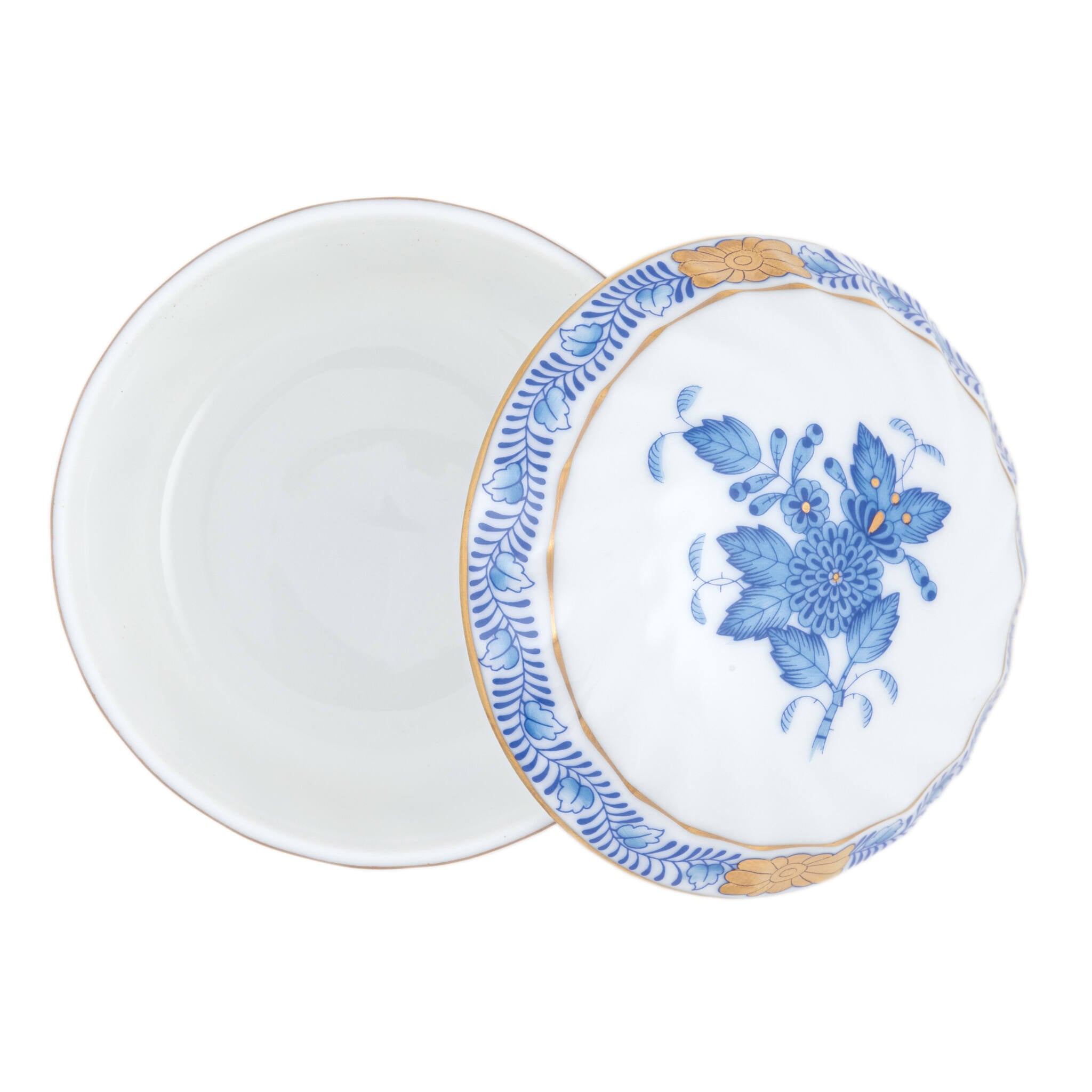 Herend Chinese Bouquet Blue Ring Box β additional view