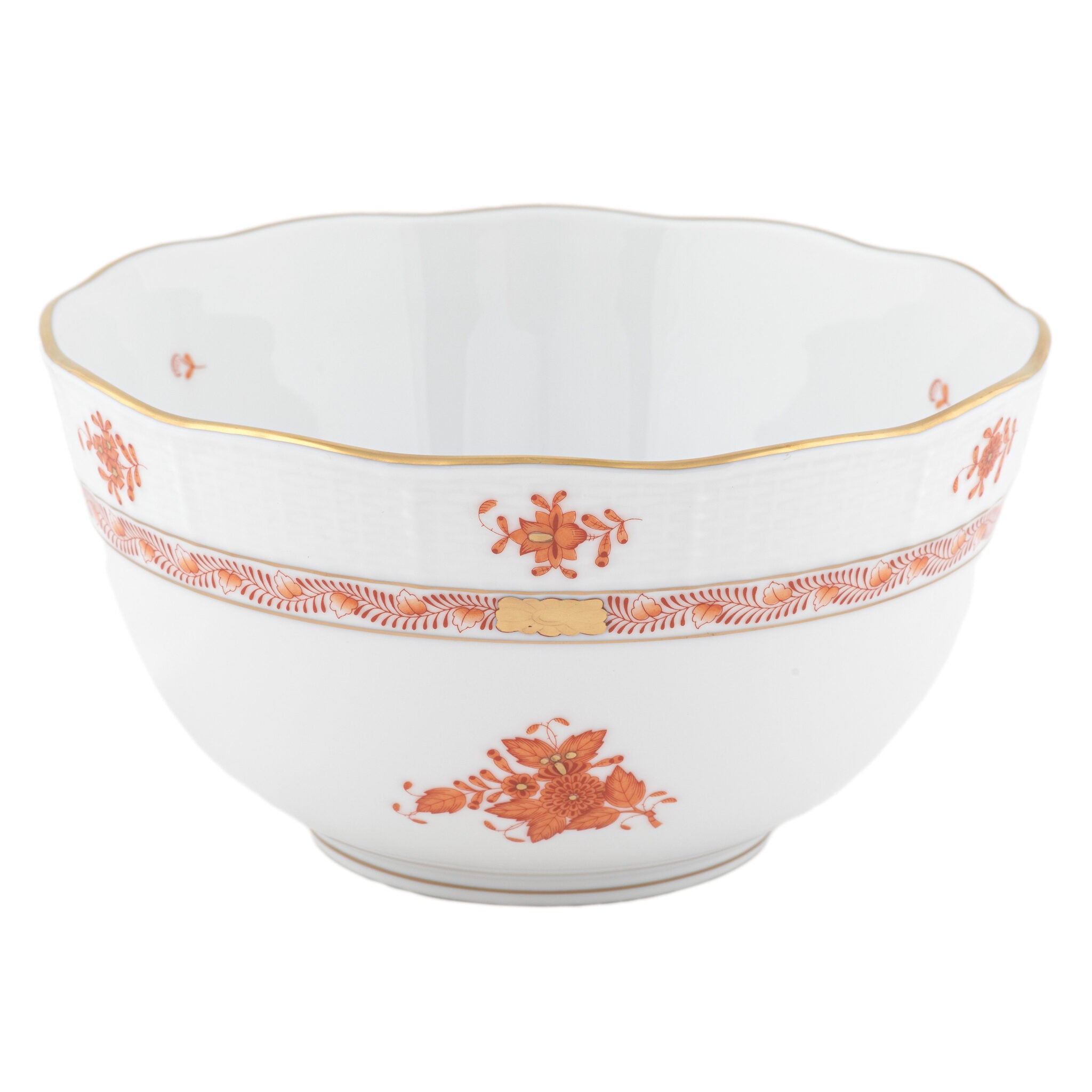 Herend Chinese Bouquet Rust Round Bowl β additional view
