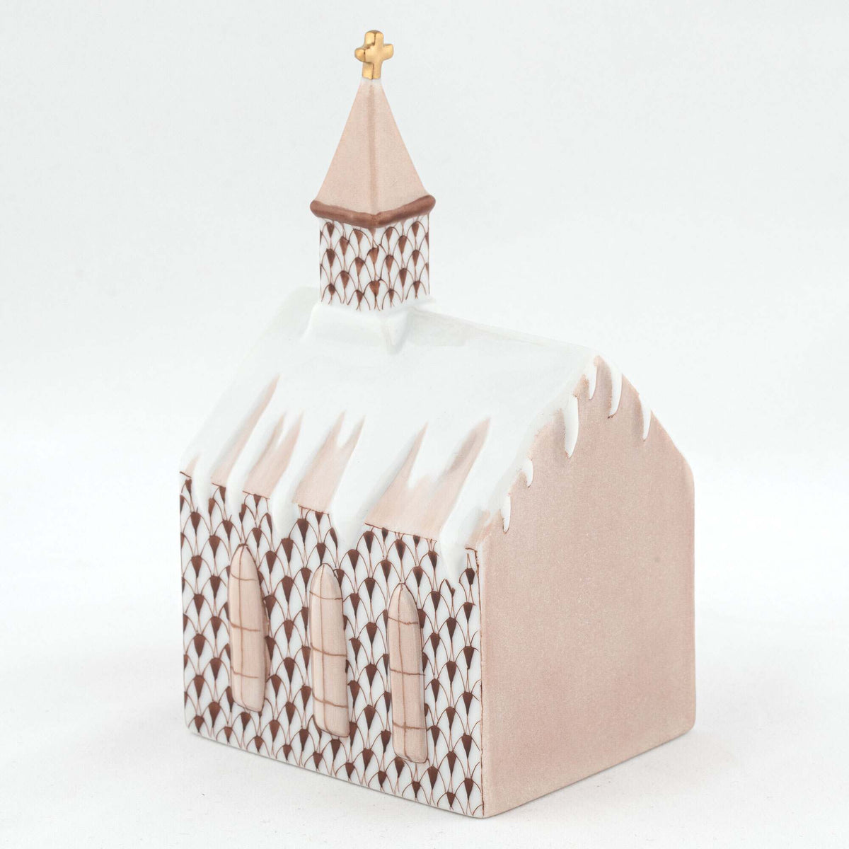 Herend Church Figurine – Chocolate, alternate view