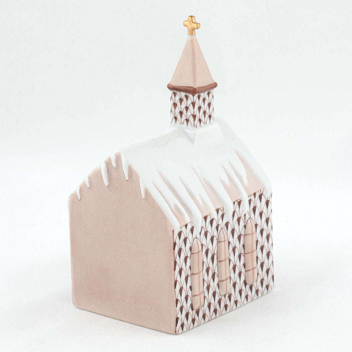 Herend Church Figurine – Chocolate, alternate view