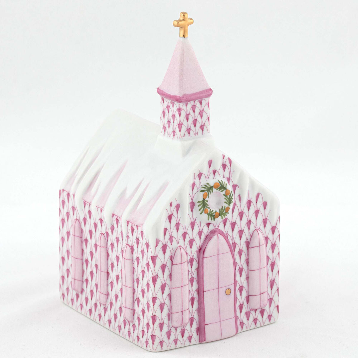 Herend Church Figurine – Raspberry, alternate view