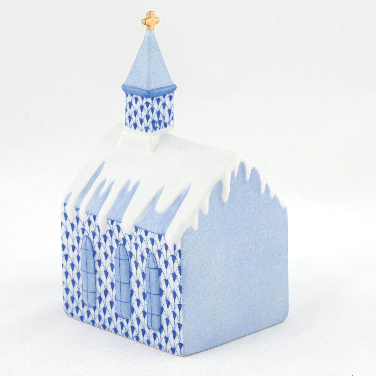 Herend Church Figurine – Sapphire, alternate view