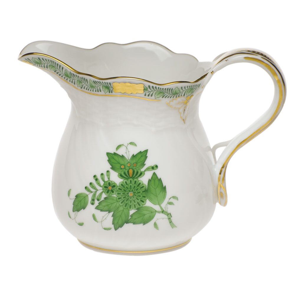 Herend Chinese Bouquet Green Creamer, alternate view