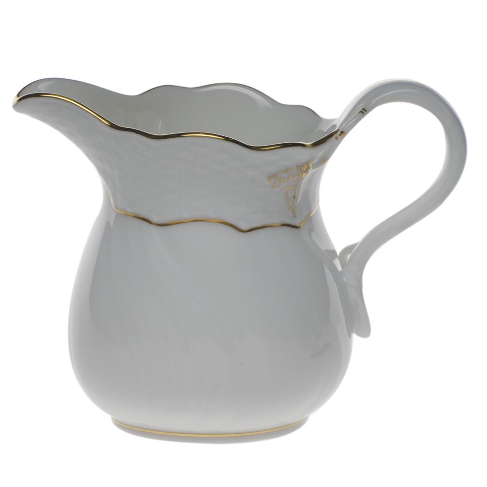 Herend Golden Edge Creamer, alternate view