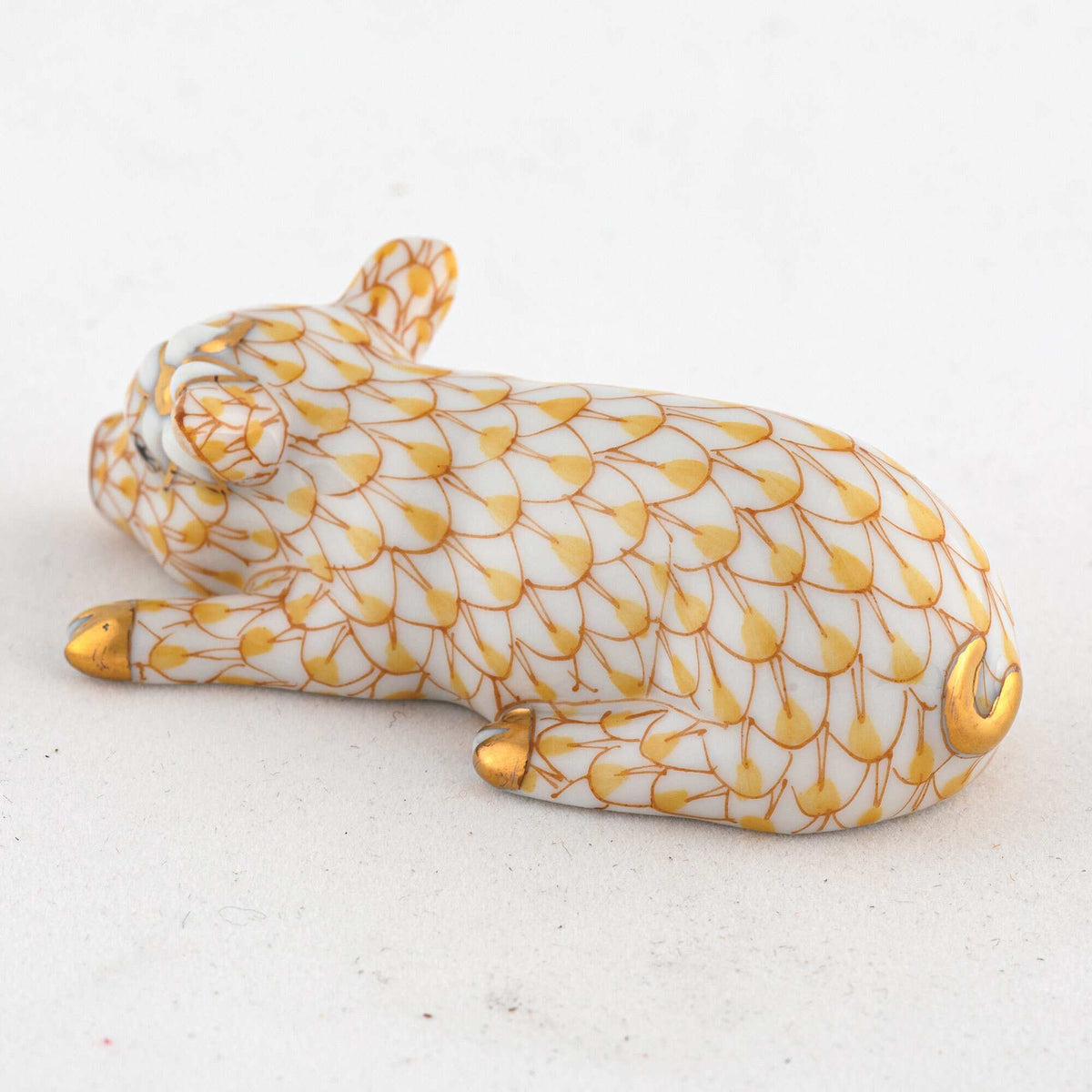 Herend Daisy the Pig Figurine – Butterscotch, alternate view