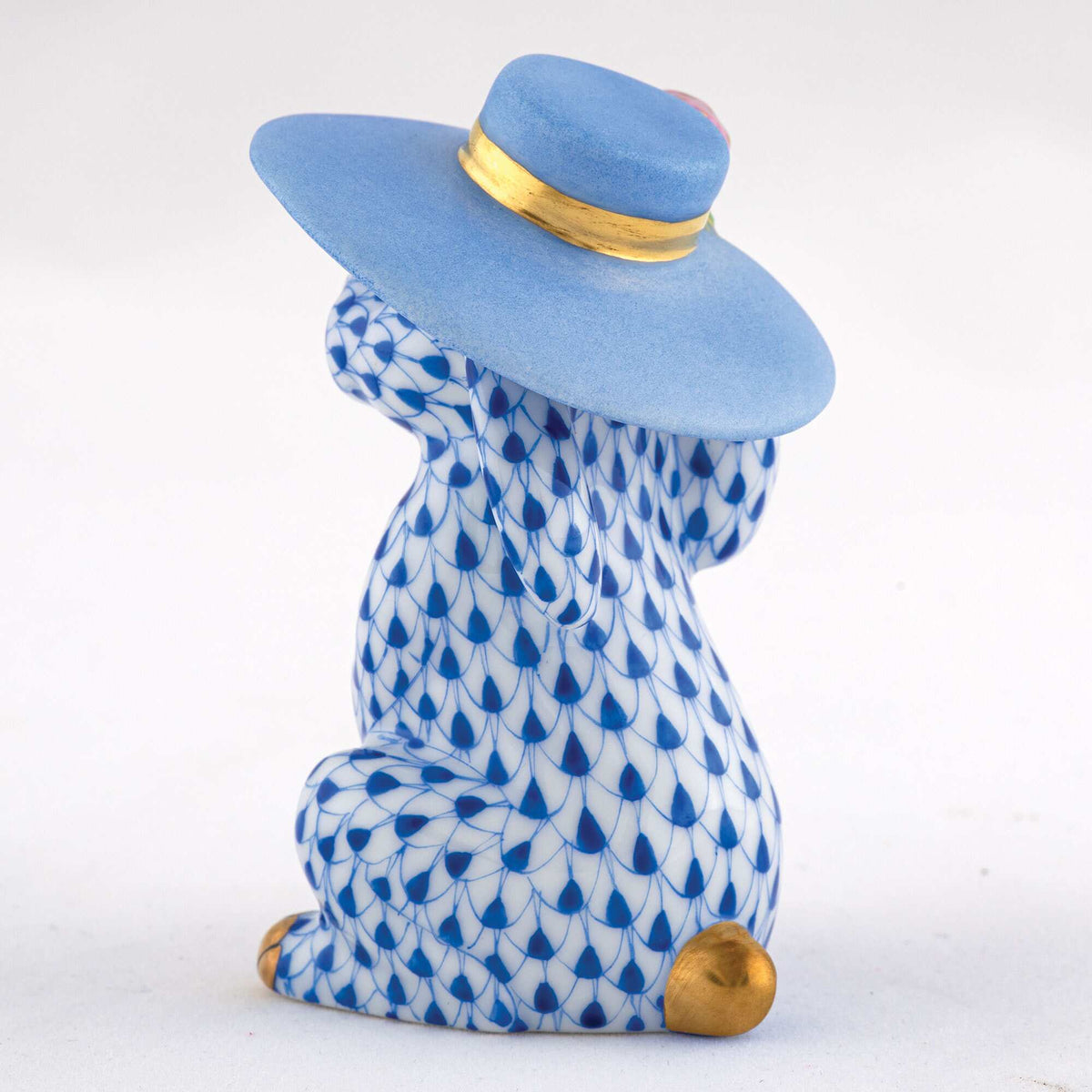 Herend Derby Bunny Figurine – Sapphire, alternate view