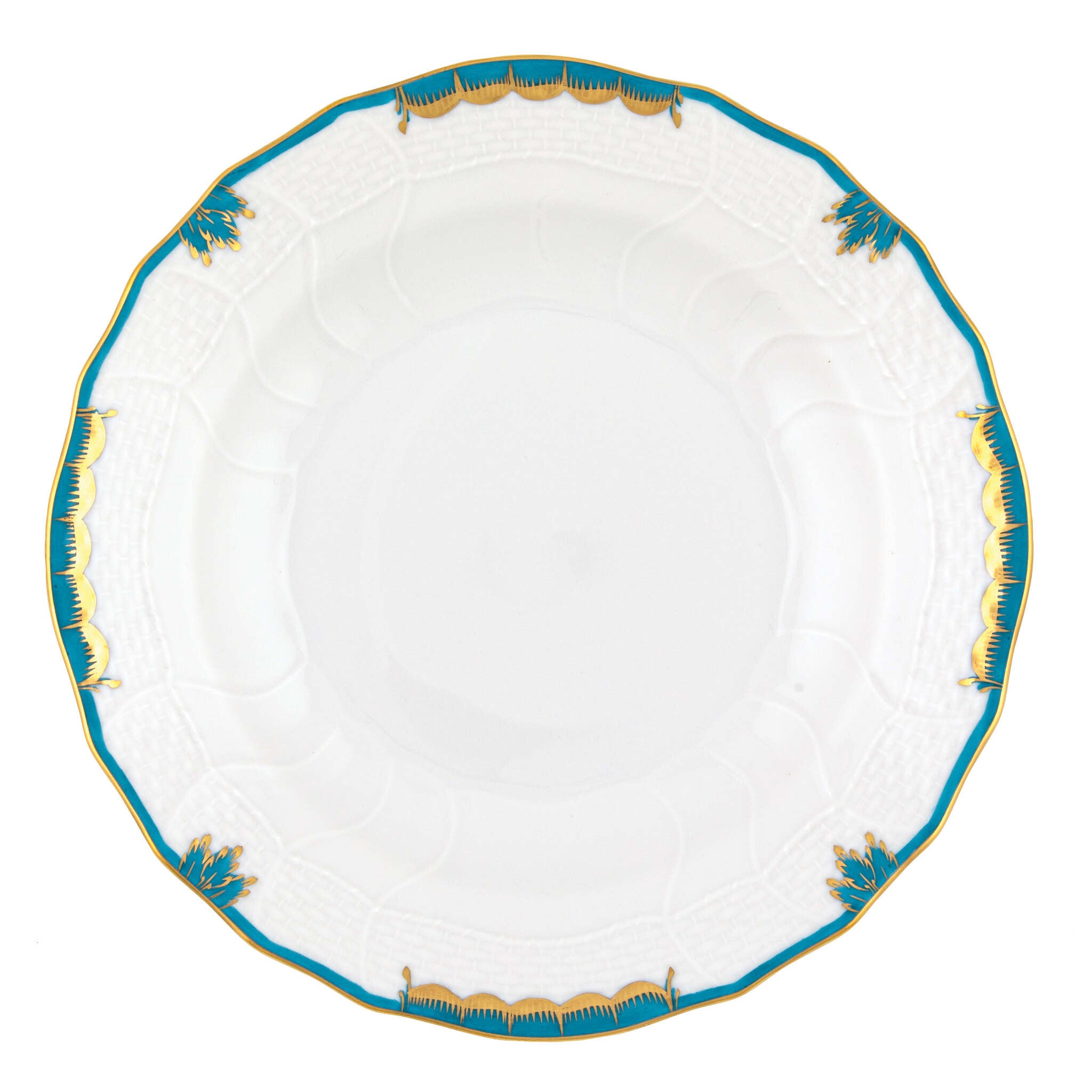 Dessert Plate in hand-painted Multicolor porcelain by Herend of Hungary
