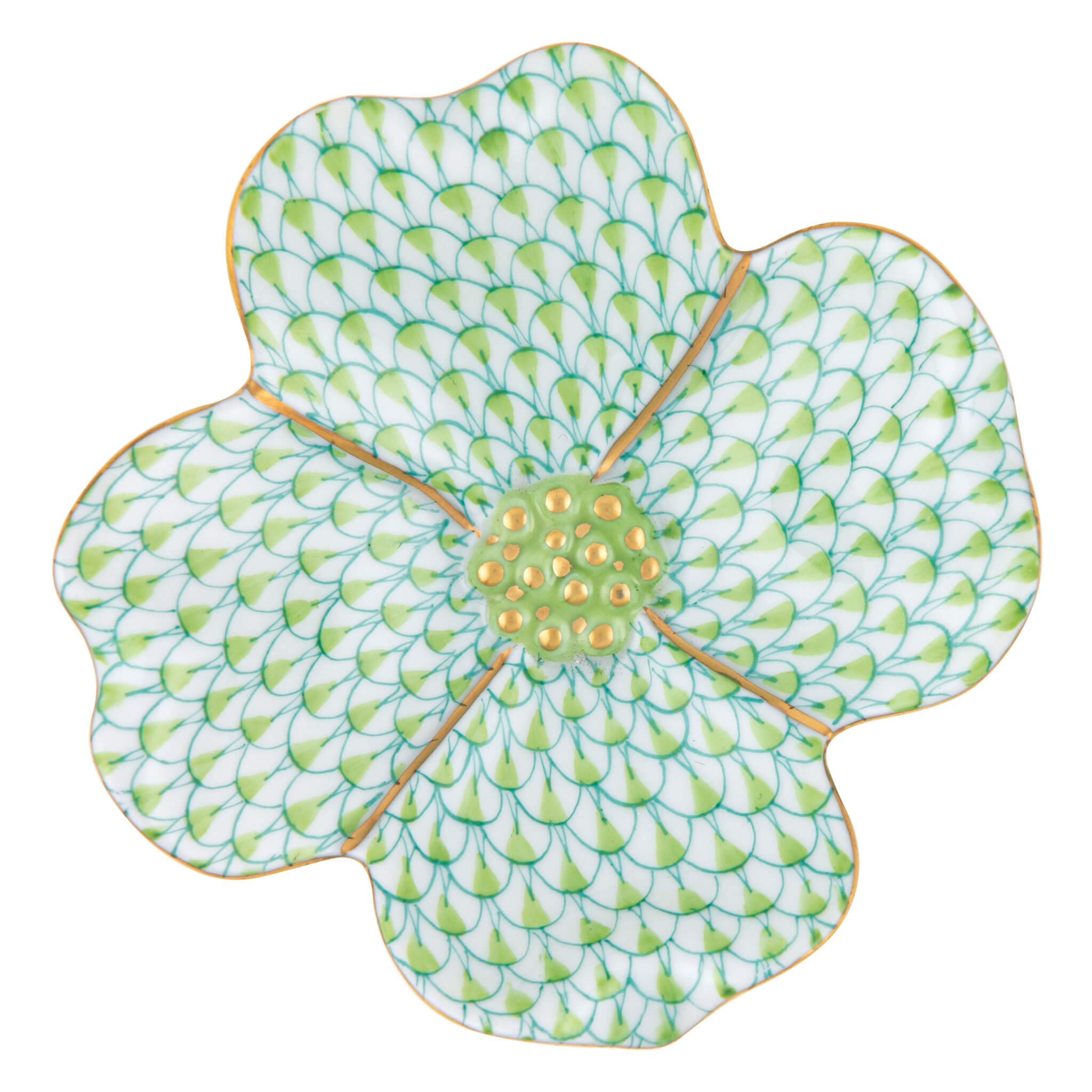 Herend Dogwood Flower in Keylime