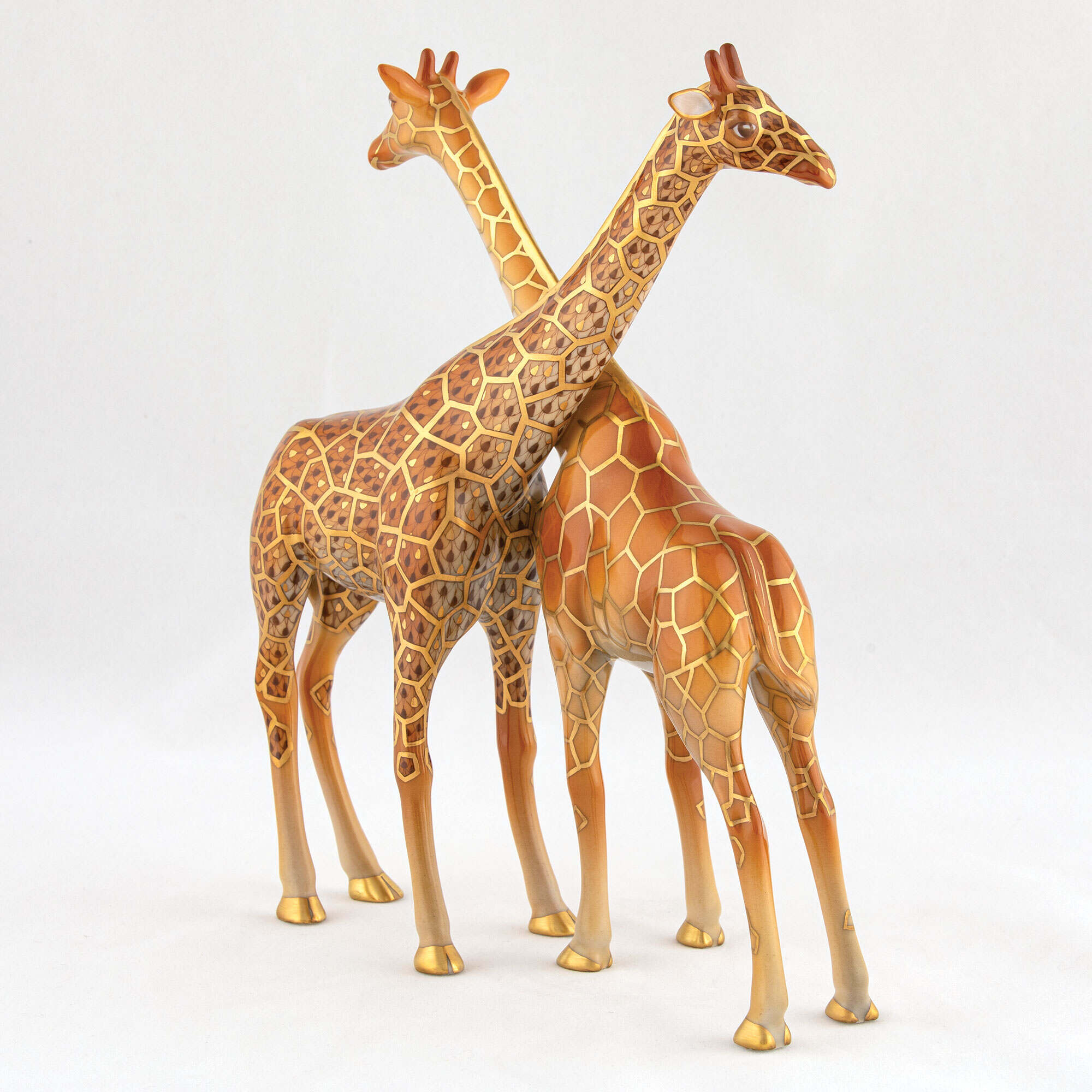 Herend Double Giraffes Figurine β additional view