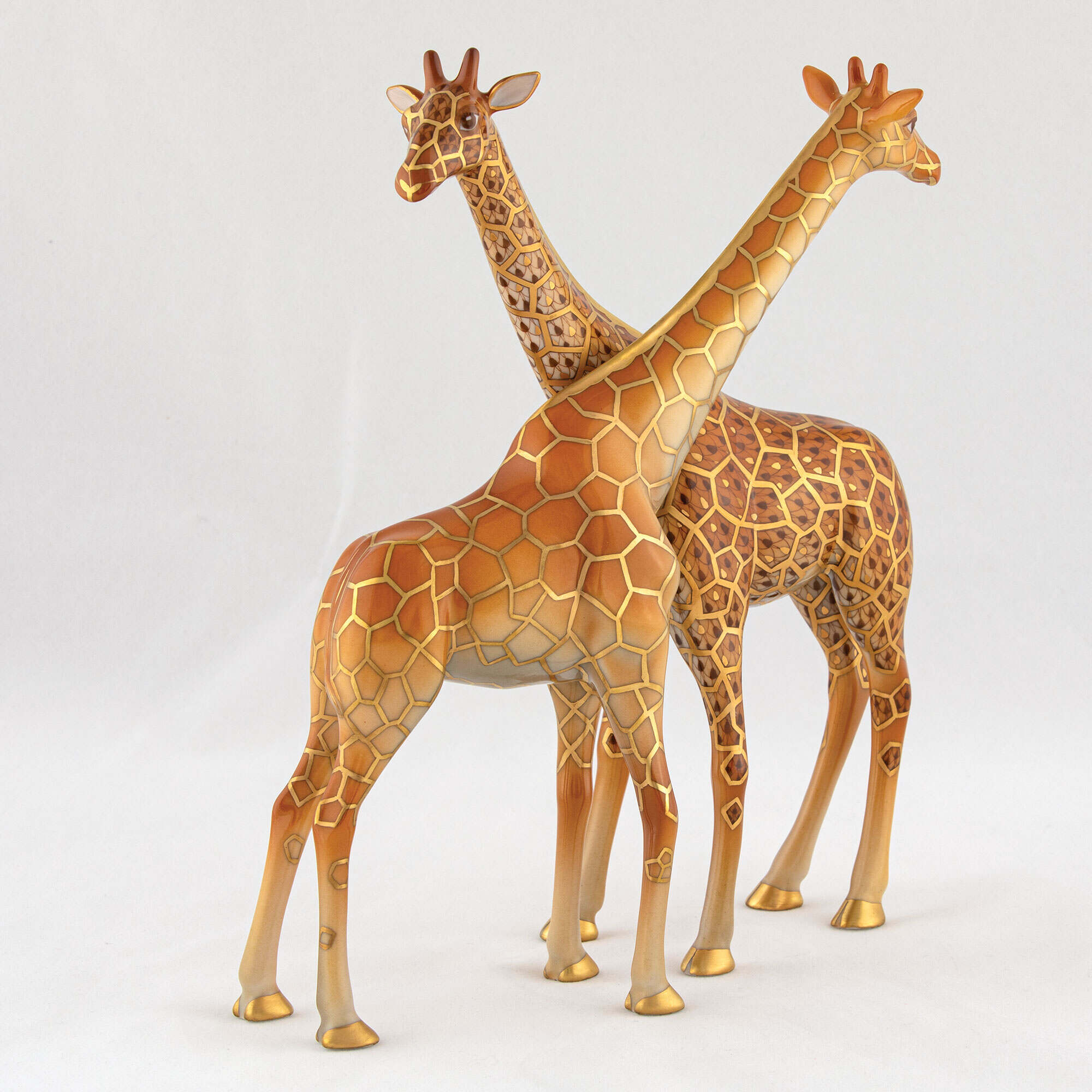 Herend Double Giraffes Figurine β additional view