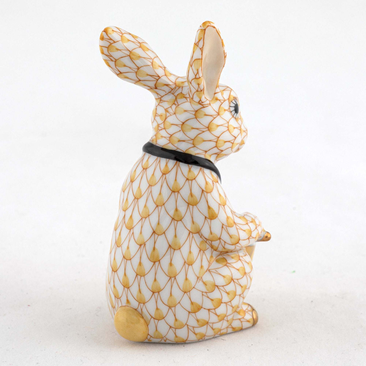 Herend Drummer Bunny Figurine – Butterscotch, alternate view